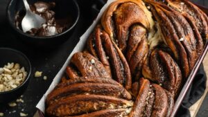 brioche sa cokoladom