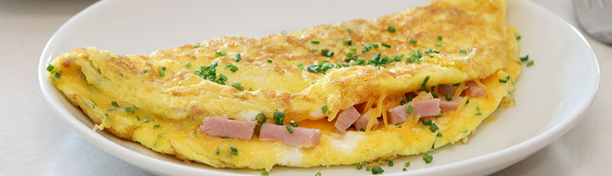 Kajgana ili omlet sa sirom i šunkom