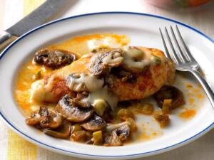 Pečena piletina sa pečurkama