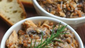 Recept - piletina sa pršutom i pečurkama