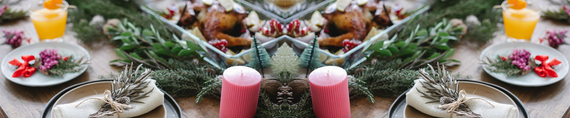 Dekoracija stola za božićnu trpezu