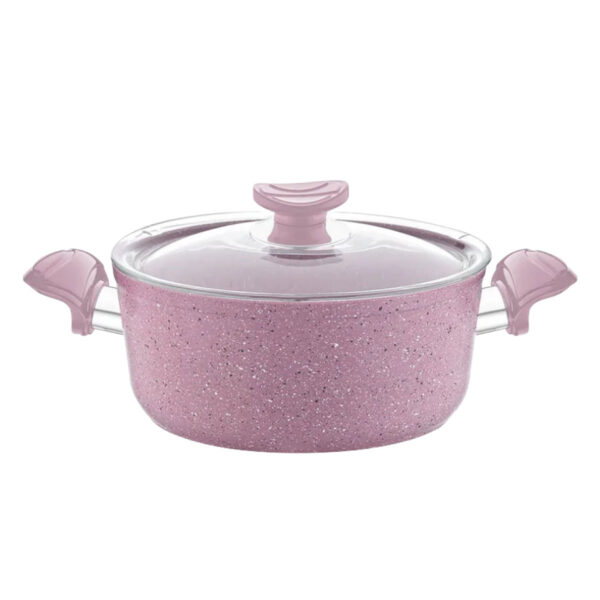 Granitna kaserola sa staklenim poklopcem 3,5 L - Pasha Lar Low 3111