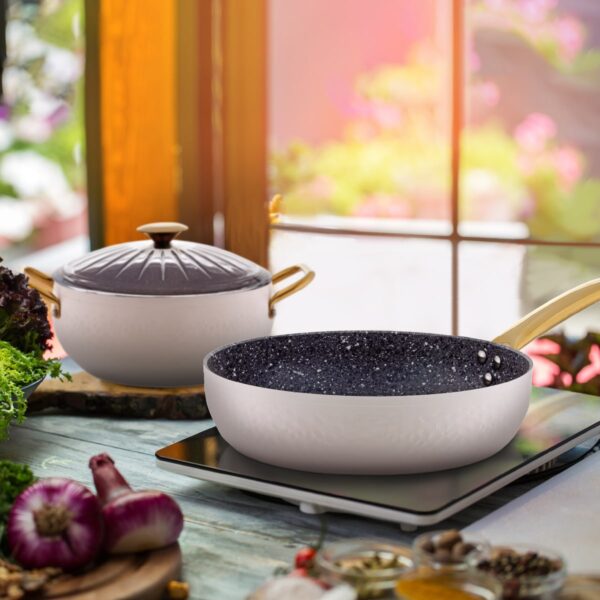 Granitni set posuđa 3/1 - PASHA WHITE