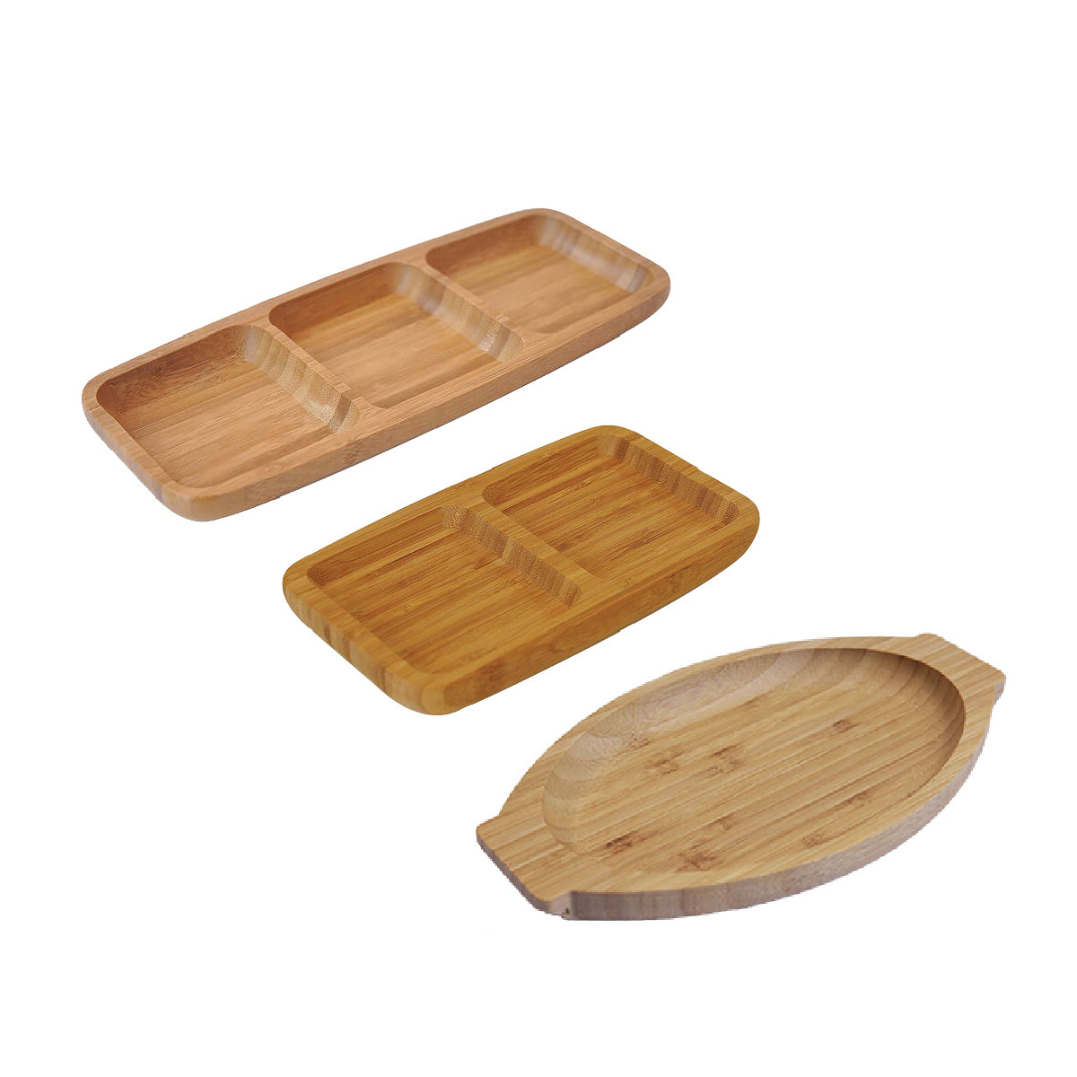 RUSTIC SET - Set posuda za posluženje - Bamboo snack 2+3 + Bote 9108