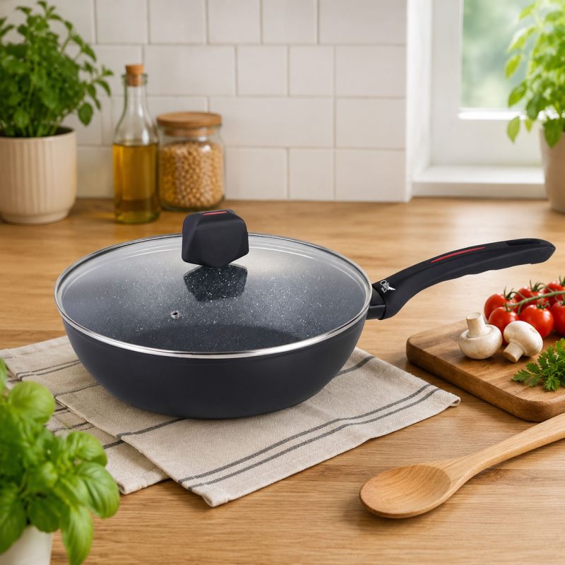 Olive Garden tiganj sa poklopcem 28x7 cm - OGB-28 BLACK