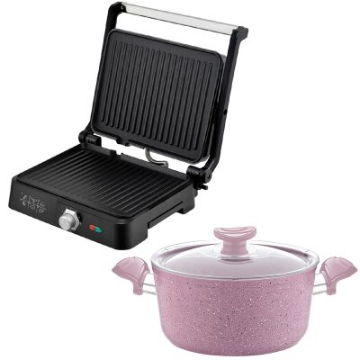Električni grill + Duboka kaserola - GR-2000 + LAR3111