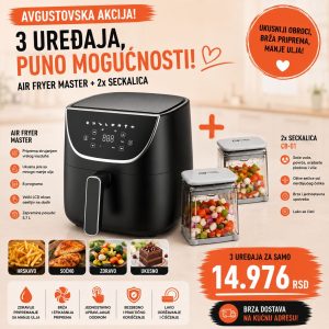 Air Fryer MASTER + 2x Seckalica - AF-2500 + CB-01