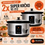 2x Super Krčko SC-320 Selection - Aparati za sporo kuvanje 6,5 l