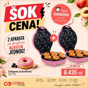 2x Aparat za krofnice - MD-700