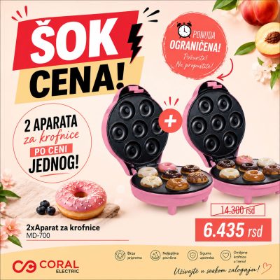 2x Aparat za krofnice - MD-700